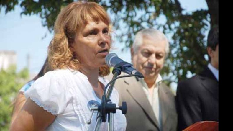 Susana Aguiar, durante un homenaje a 12 años del crimen de su hija..