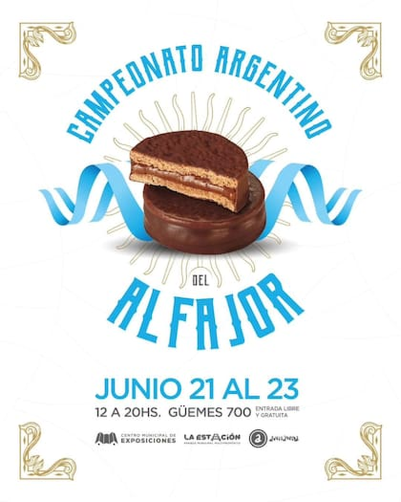 Flyer del Campeonato Argentino del Alfajor. (@campeonatoargentinodelalfajorok).