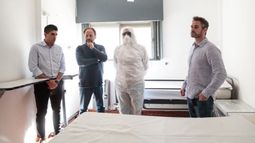 PREPARADOS. Galimberti con Achával, en una de sus recorridas por el Meisner, antes de las internaciones..