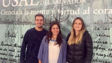 FUTURO. Javier De los Santos, Mariana Iacometti y Rosario Gándara, practicantes del 1º cuatrimestre 2017..
