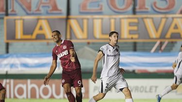 32AVOS DE FINAL. José Sand y Ariel Otermín, en el cruce entre Lanús y Real Pilar del 22 de febrero de 2021.