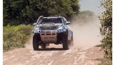 A FONDO. La Toyota de Naivirt está entre los argentinos más regulares de la prueba..