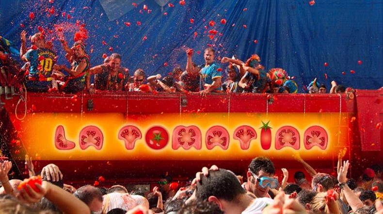 La Tomatina en España. (Ixigo).
