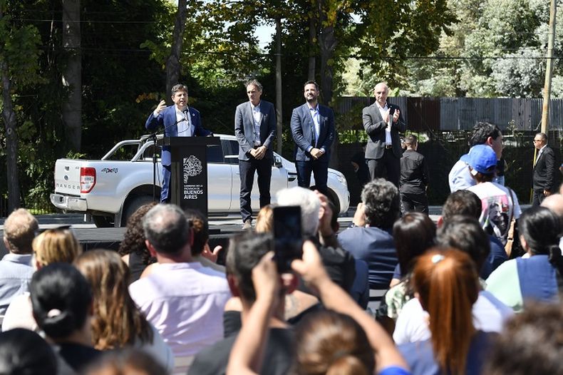 Kicillof inauguró el tramo de la ruta 26 que atraviesa el partido de Escobar.