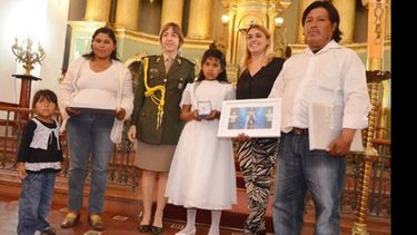 Cristina, presente en la foto..