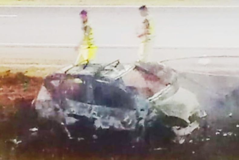 AUTO QUEMADO. Se desconocen las causas que originaron el siniestro.&nbsp;
