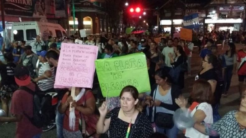Protesta por aumentos, en 2018..