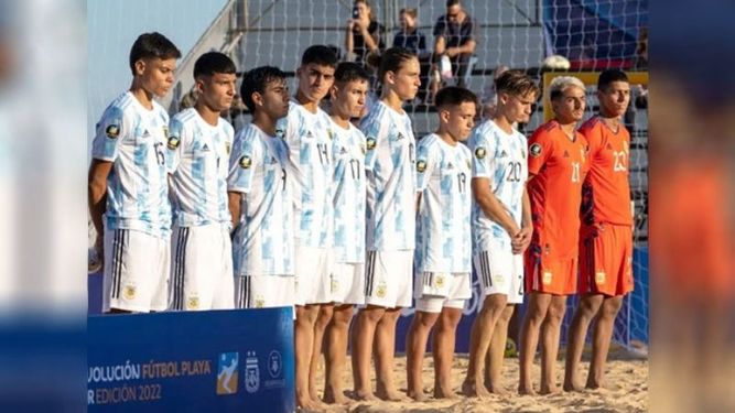 EQUIPO. El plantel argentino que juega en Santa Fe. (foto Liga Evolución).