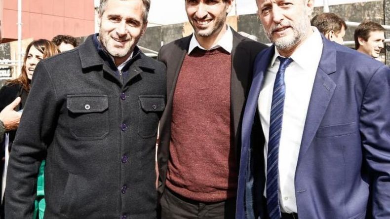 ENCUENTROS. Achával con Insaurralde en la primera reunión, en Lomas de Zamora..