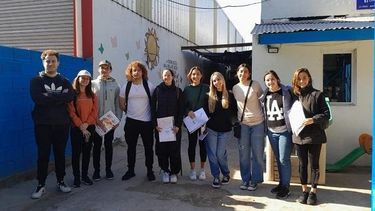 Algunos de los alumnos de la Austral que participaron de la iniciativa en San Francisco.