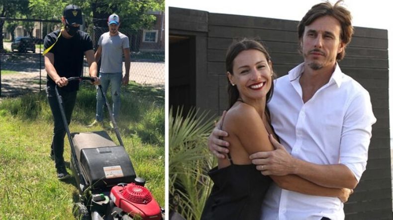 El marido de Pampita viene desarrollando una ardua tarea solidaria en el barrio Agustoni y en las localidades de Zelaya, Manzanares, Villa Astolfi y Villa Rosa. .
