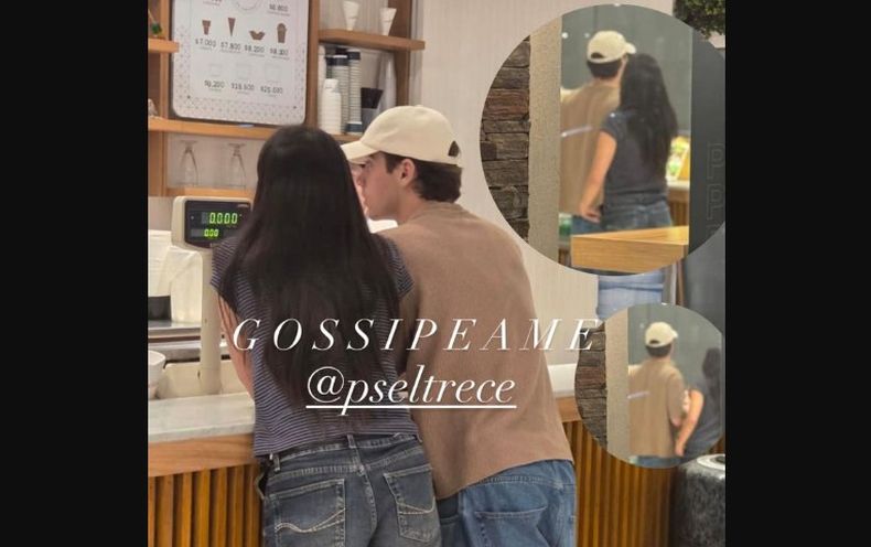 Franco Colapinto y Maia Reficco comprando helado en Pilar.