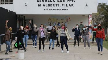 Mural. Ayer, la dirección de Juventud del Municipio conmemoró la Noche de los Lápices. .