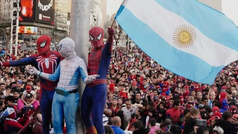 Argentina rompió el Récord Mundial de Spidermans. (Instagram)..webp