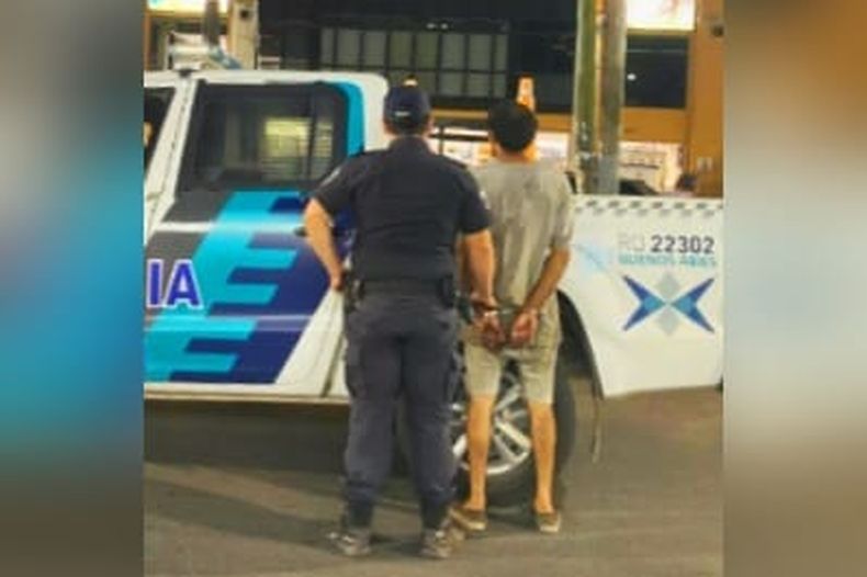 DETENIDO. El agresor fue trasladado a la Comisaría 1ª de Pilar.