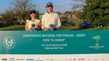 CAMPEONES. Gómez Cisterna y Porta Áraoz, los ganadores de la Copa El Hogar.