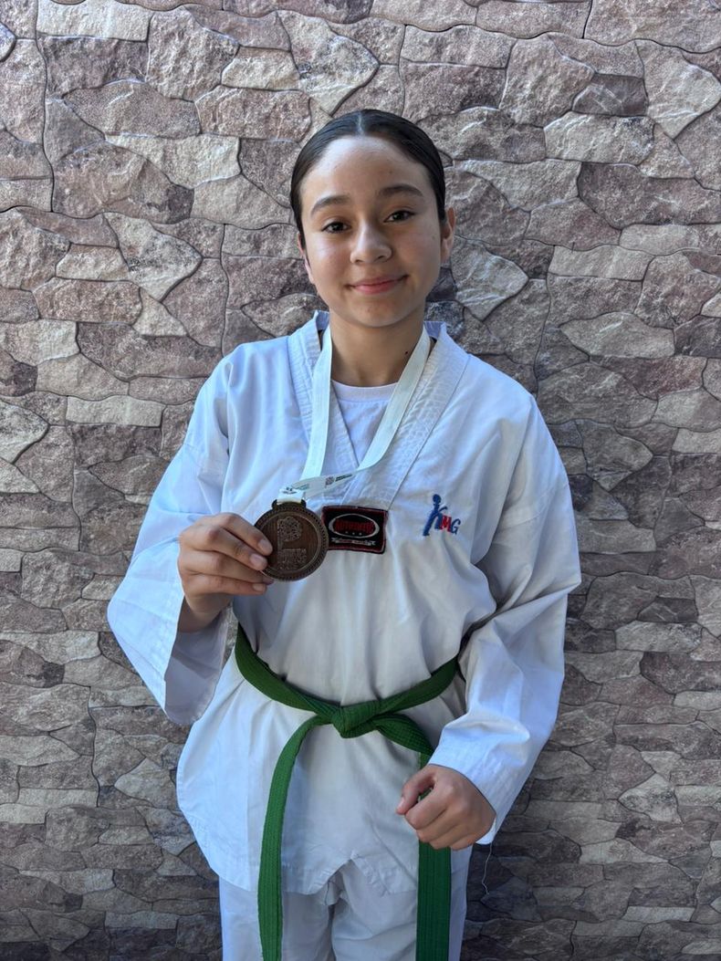 LUCILA CASTAÑEDA, MEDALLA DE BRONCE EN TAEKWONDO. &nbsp;