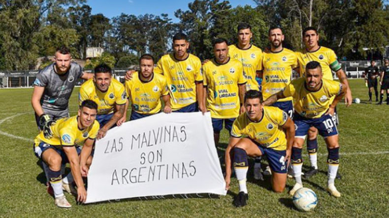 La Frate homenajeó Malvinas. (FOTO: PRENSA CSYD LA FRATERNIDAD)..