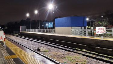 Uno de los sectores aún cerrados en la estación de Manuel Alberti.