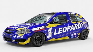 El auto de Nazareno Iglesias con el 1 y los colores de Boca Juniors. El auto de Nazareno Iglesias con el 1 y los colores de Boca Juniors.