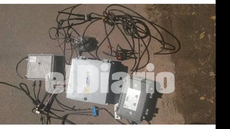 Parte de los materiales secuestrados..