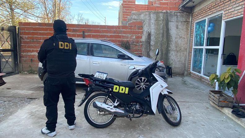 Una de las motos robadas recuperada durante los operativos llevados a cabo por la Sub DDI.&nbsp;