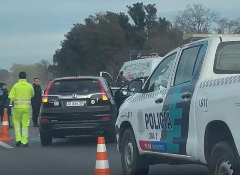 El accidente se produjo en el kilómetro 47 de la Panamericana, sentido a Pilar.&nbsp;