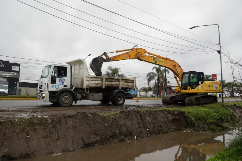PREPARADOS. El Municipio de Pilar se adelanta con obras a la llegada del Súper Niño.