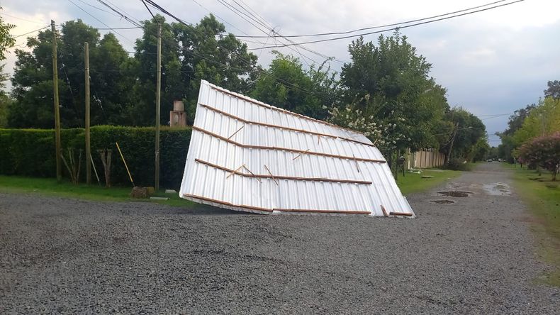 En Pilar se registraron rfagas de viento de 60 kilmetros por hora durante el temporalnbsp