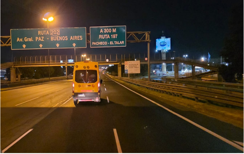 Autopistas de Sol realiz&oacute; las obras en la Panamericana durante el horario nocturno.