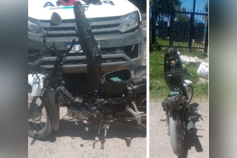 ROBADA. La moto Honda había sido robada la semana pasada.