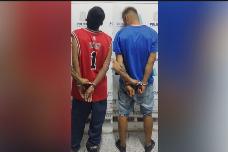 Los ladrones fueron detenidos tras una persecución policial.