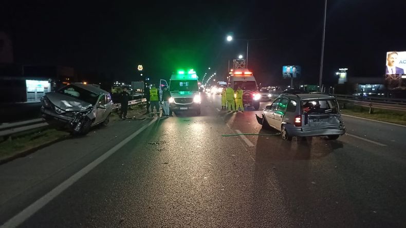 KILÓMETRO 41,500. Lugar donde chocaron un Toyota Yaris y un Corsa. &nbsp;