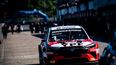 El Toyota Corolla de Matías Rossi en la salida de boxes. El Toyota Corolla de Matías Rossi en la salida de boxes.
