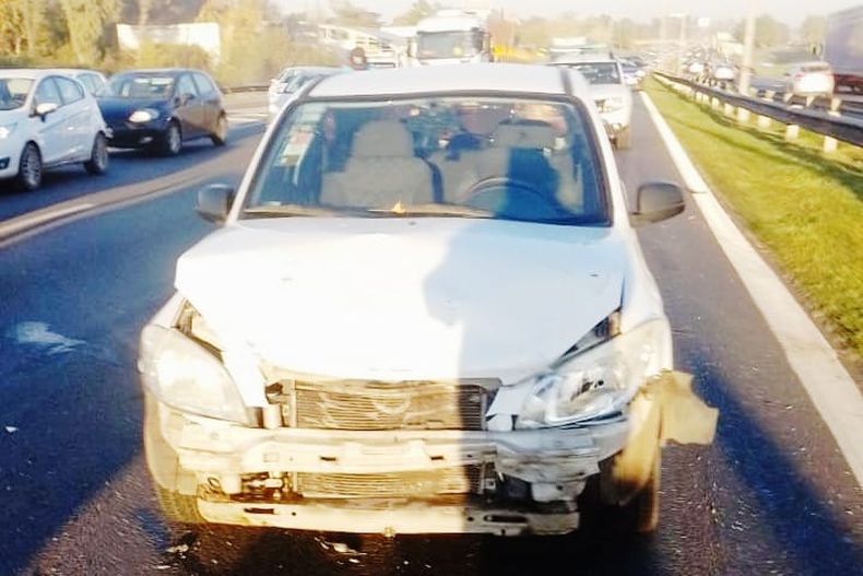 El accidente se produjo en el kilómetro 46 de la Panamericana.