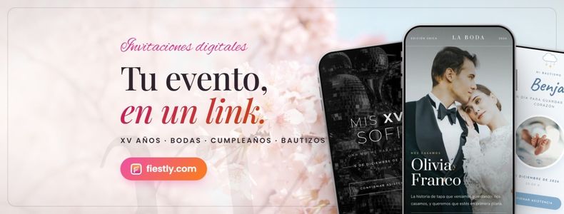FIESTLY. Las invitaciones de 15 hoy llegan por WhatsApp y se abren en el teléfono, con música y confirmación de asistencia.