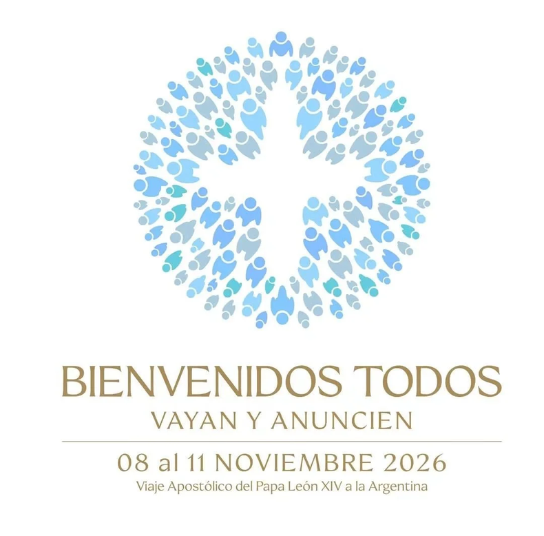 Logo y lema de la visita del Papa a la Argentina. (radiofides.co.cr).