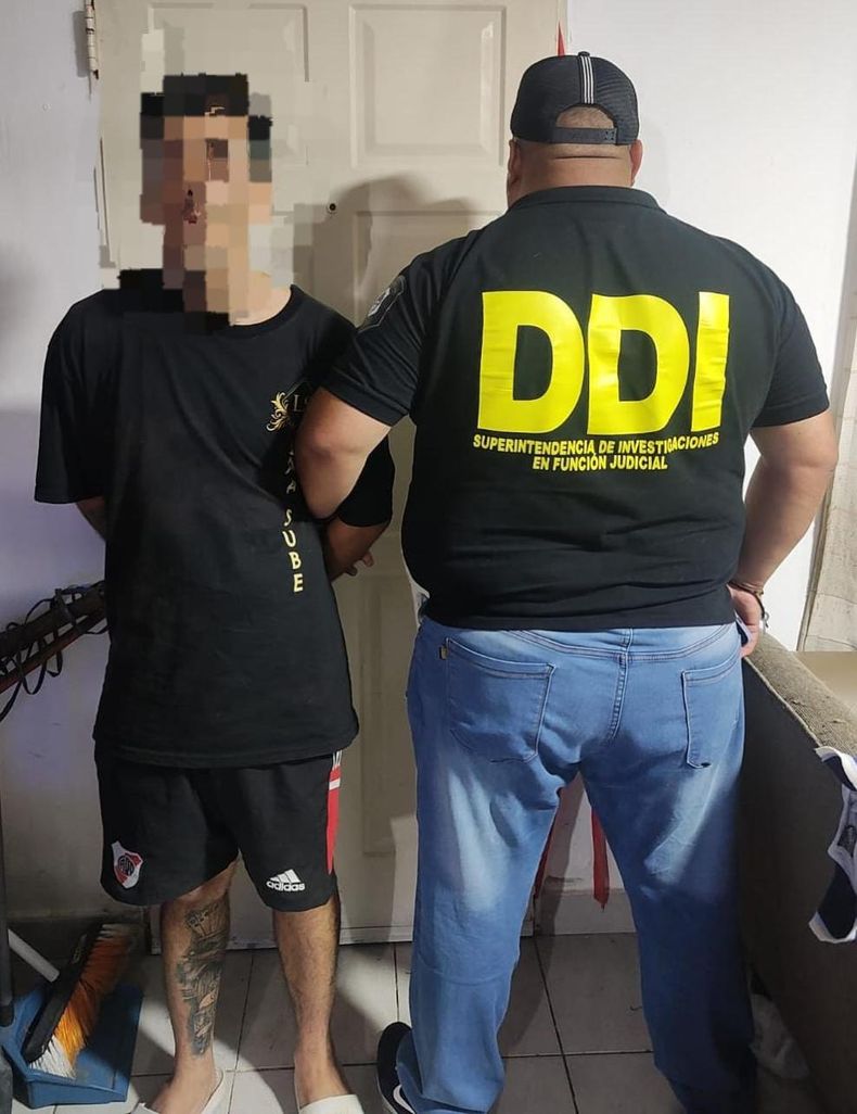 Germ&aacute;n Jes&uacute;s Manzo fue detenido en su casa de la calle Moreno 135, Pilar.&nbsp;