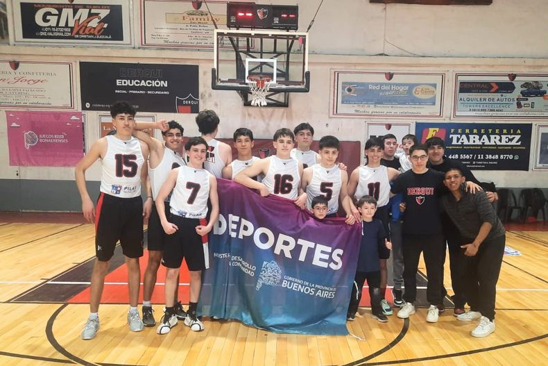 A LA FINAL. La Sub 17 masculina del Básquet de Derqui está Mar del Plata.