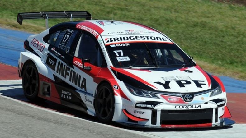 El Toyota de Rossi fue 3º..
