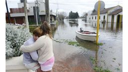 DOLOR. Las inundaciones causaron grandes pérdidas. .