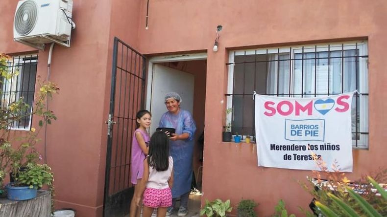 Teresita Ramírez tiene el merendero hace 2 años..