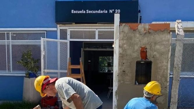 A PUNTO. En Pilar se trabaja para el inicio de clases, pero preocupan los fondos. &nbsp;