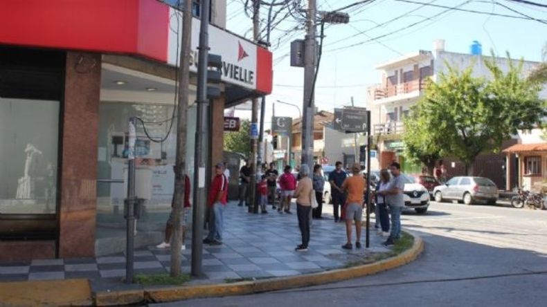 La sucursal Pilar del banco Supervielle..