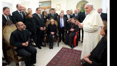 Los miembros del diálogo interreligioso se reunieron en marzo con el Papa..