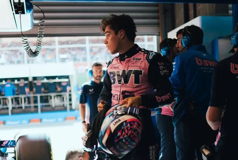 FRANCO EN BOX. Colapinto deberá esperar a la práctica 2 para poder girar en Monza.