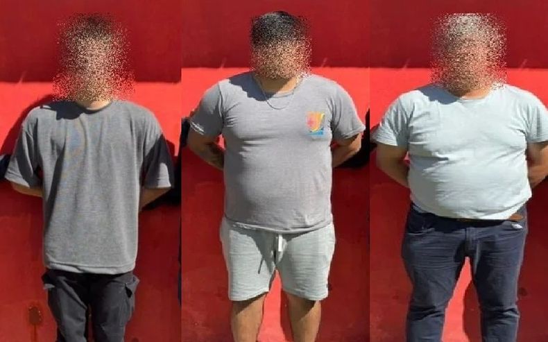 Los tres fueron detenidos en una casa del barrio Vicente López, de Pilar.