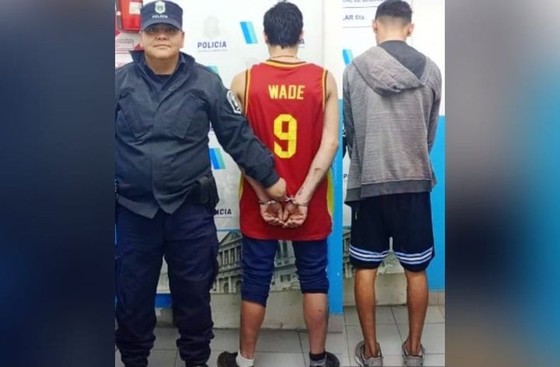 Los detenidos tienen 23 y 15 años y fueron sorprendidos robando cables.