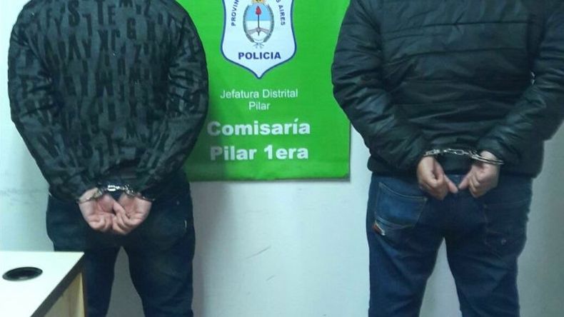 Ambos detenidos viven en Pilar..
