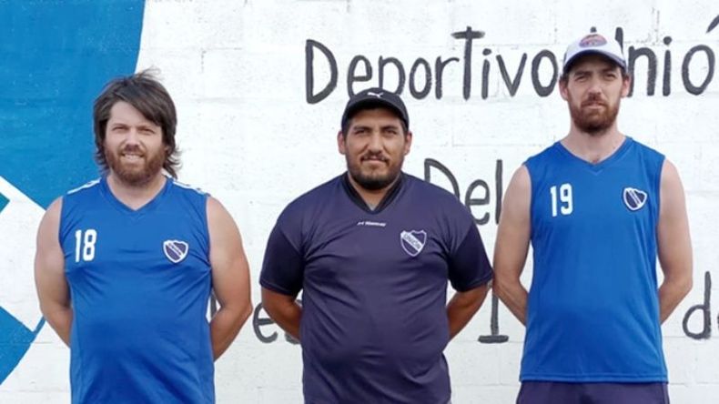 CUERPO TÉCNICO. Furio junto a Salazar (PF) y Varrone (DT Sub 20)..